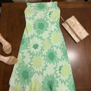 Express Green Floral Dress - Size 5/6 - (EUC)